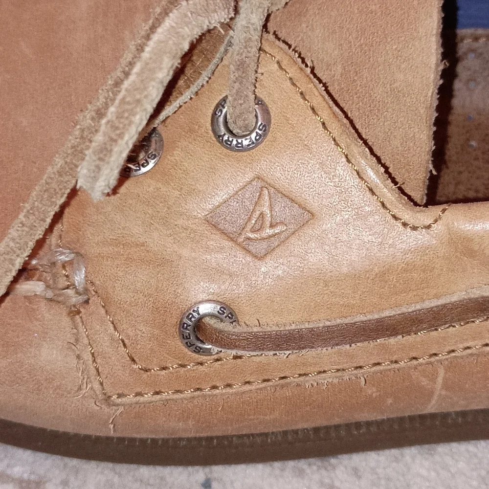 Sperry Brown Leather Lace Up Boat Shoes Men's Size 11.5 W